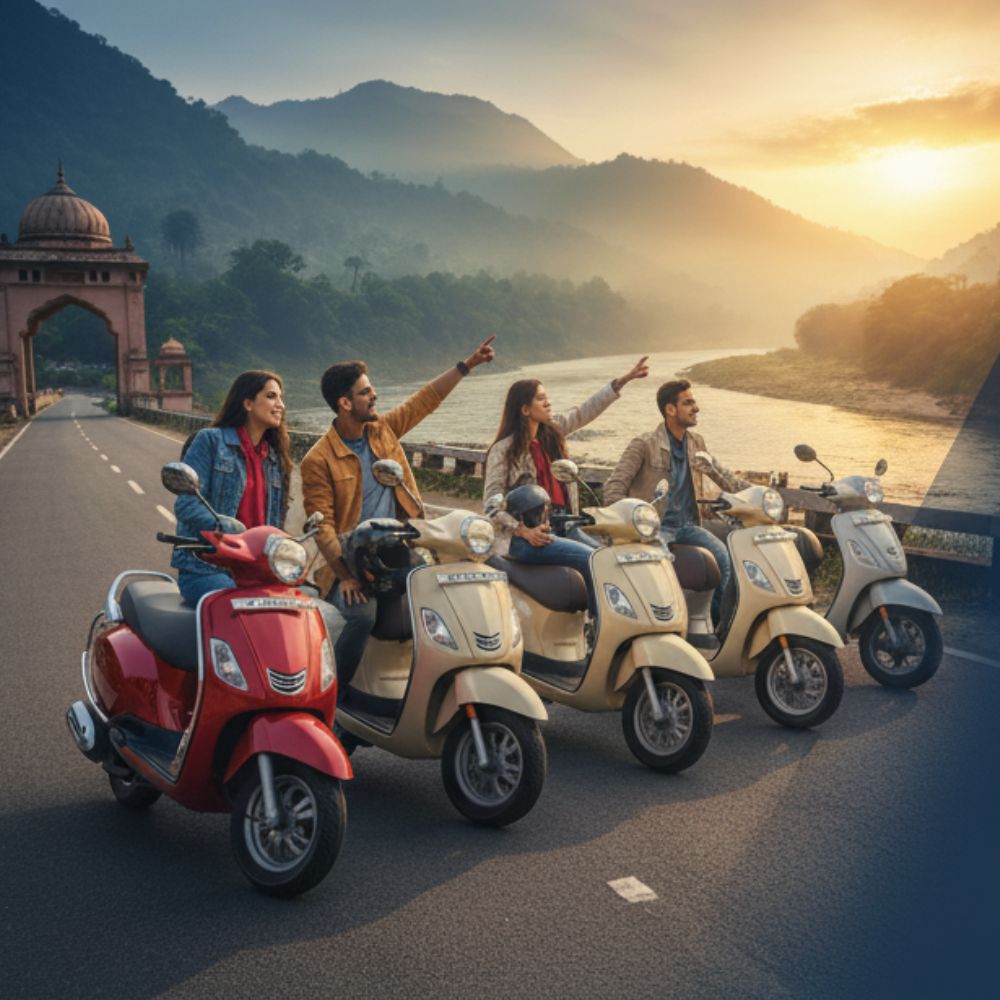 Bikers exploring Himachal Pradesh